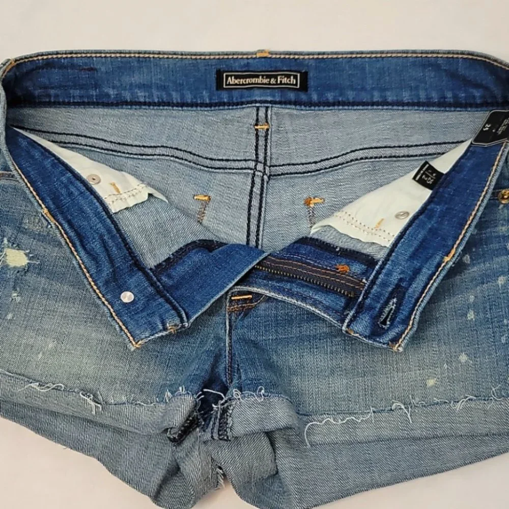 Abercrombie & Fitch distressed spattered
